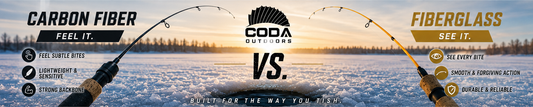 Carbon vs. Fiberglass Ice Fishing Rods: Which Is Best for You?