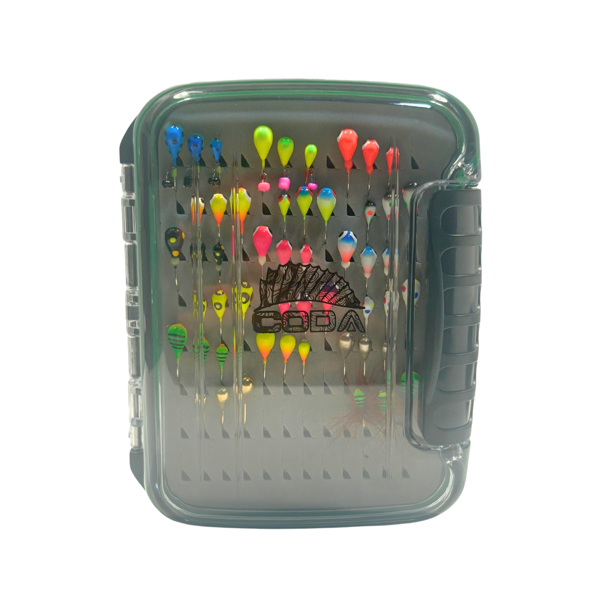 MUUNN 15pcs Tungsten Ice Fishing Jig Kit,Boxed UV Glow Jigs,Multicolor - MUUNN FISHING TACKLE MUUNN 15pcs Tungsten Ice Fishing Jig Kit,Boxed UV Glow Jigs,Multicolor - MUUNN FISHING TACKLE