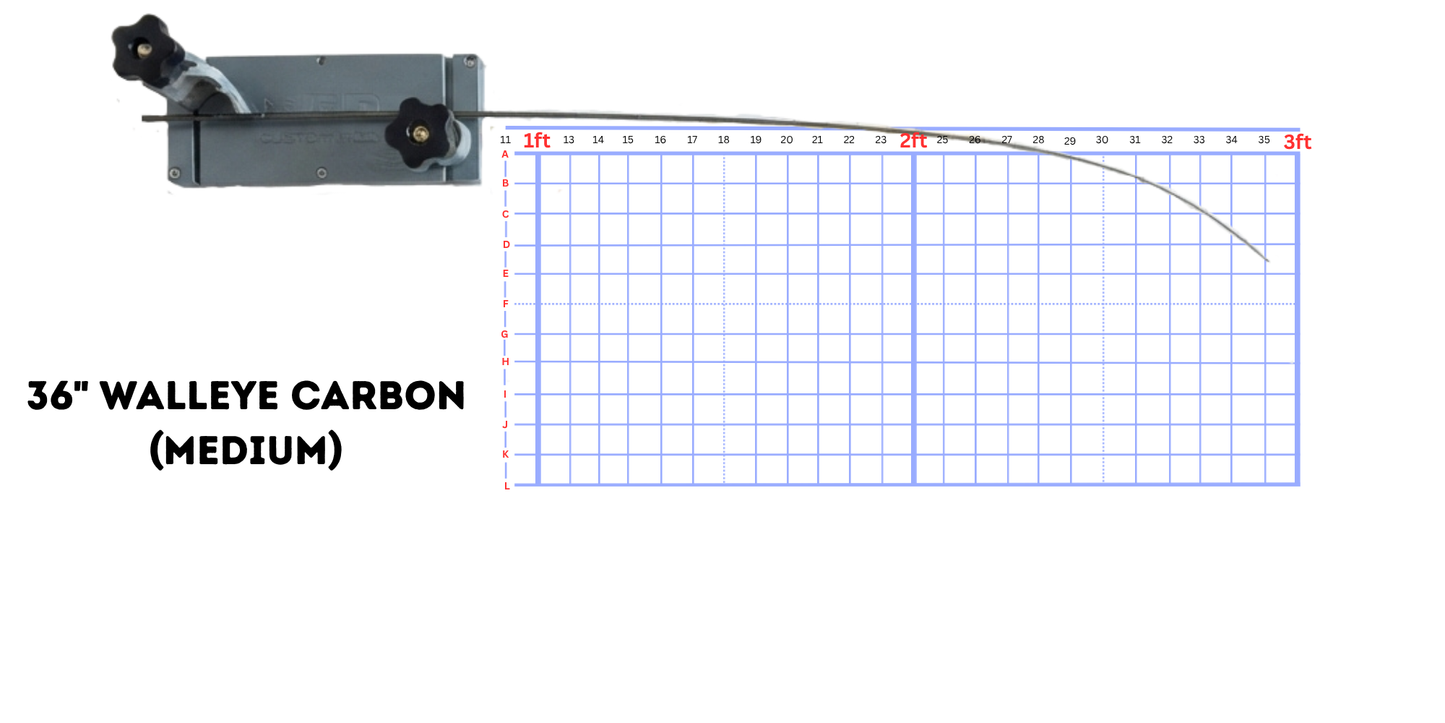 36" Walleye Carbon (Medium)